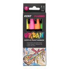 Kent Urban Paint Marker 3mm Nib Fluoro Set