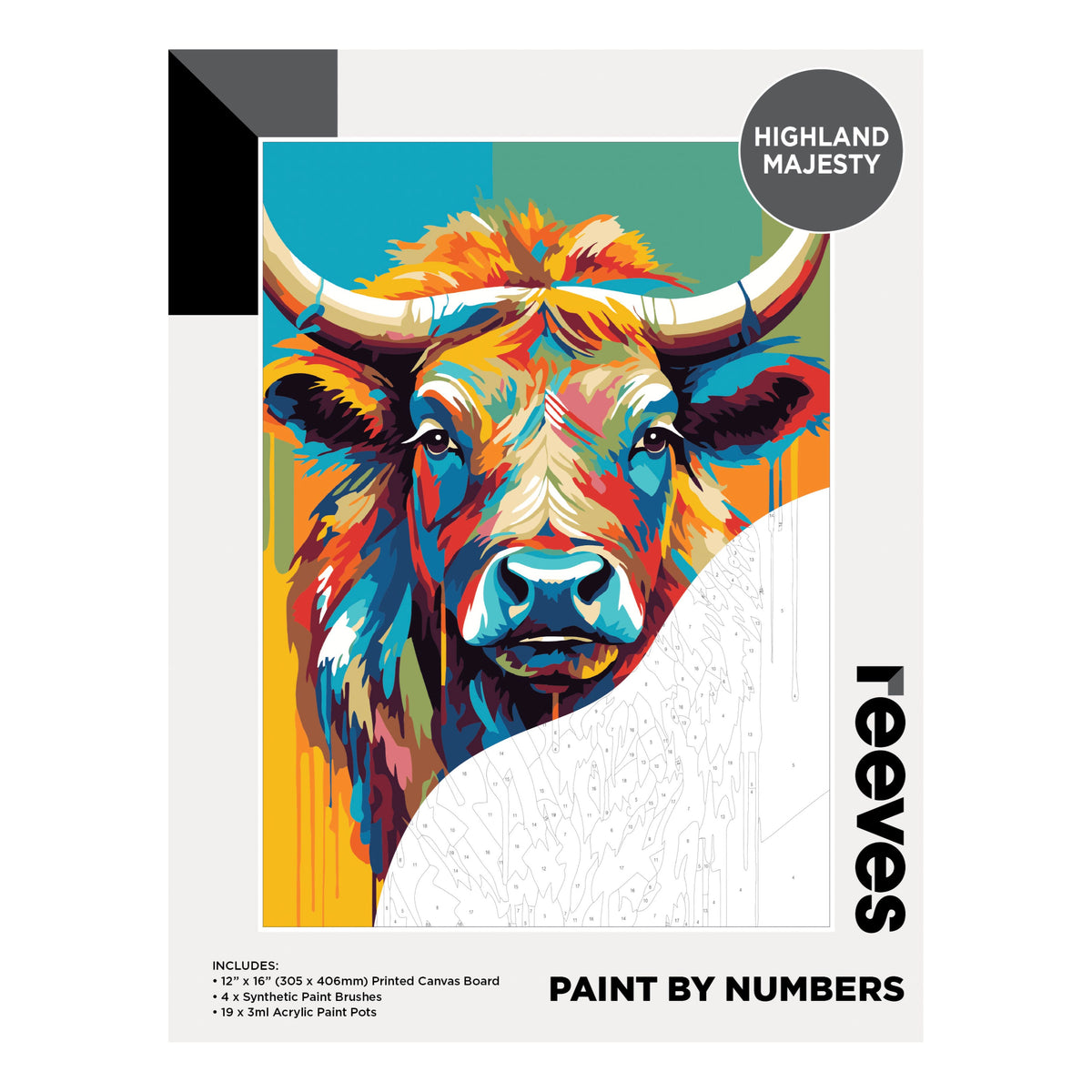 Reeves Artist Acrylic Paint by Numbers Highland Majesty