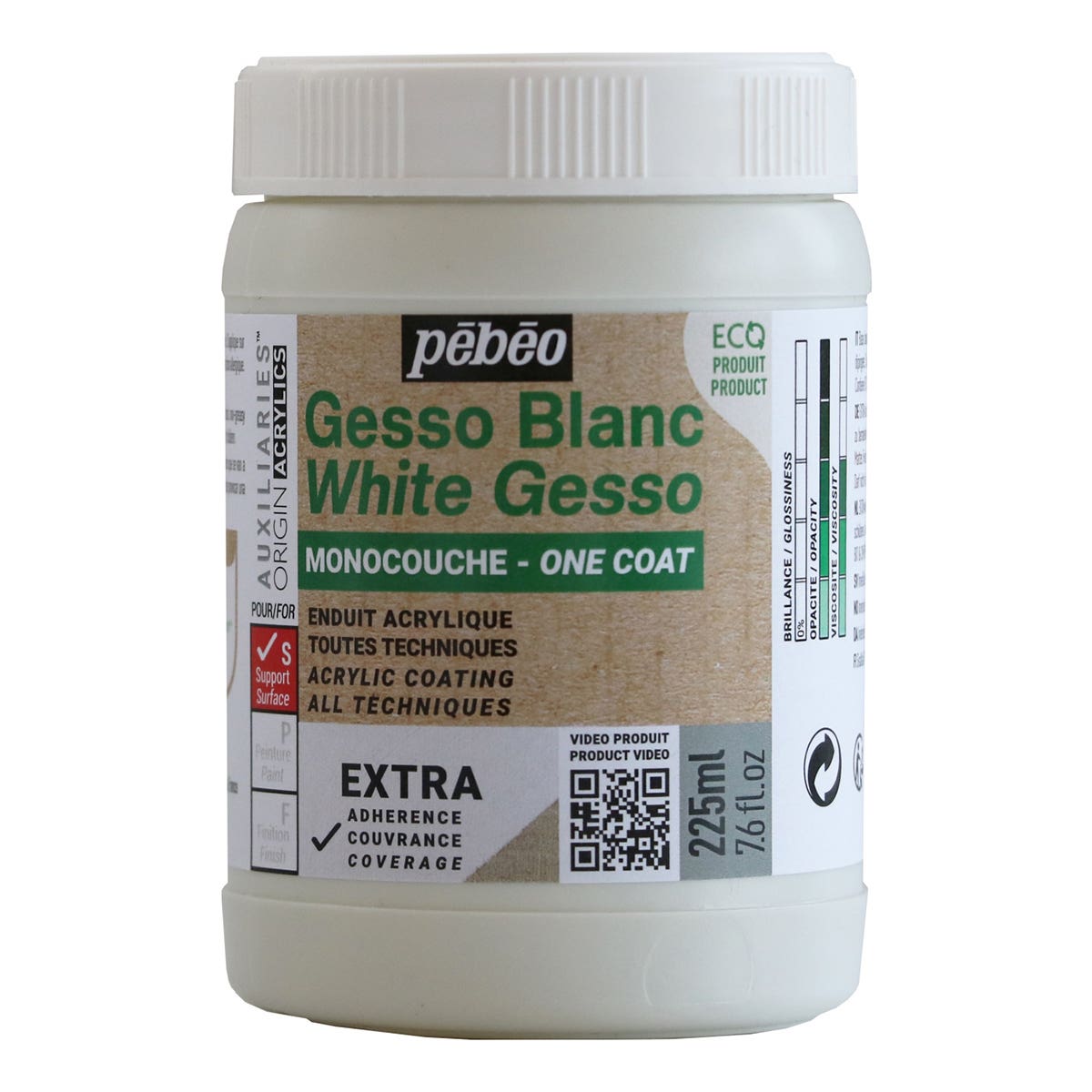 Pebeo Origin Acrylics One Coat Gesso 225ml