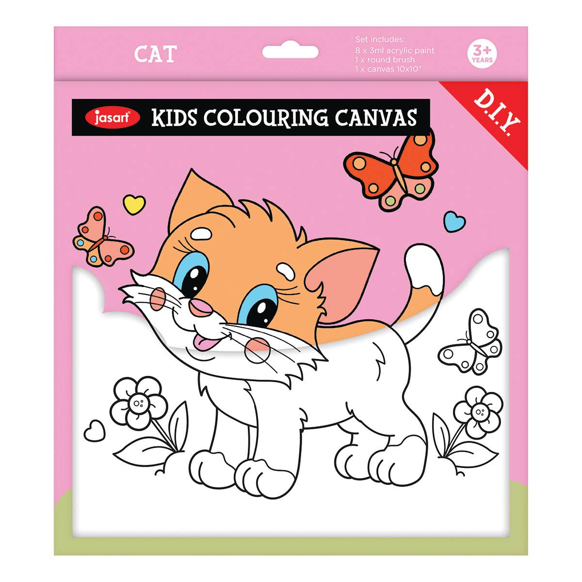 Jasart Kids Painting Canvas Set Cat