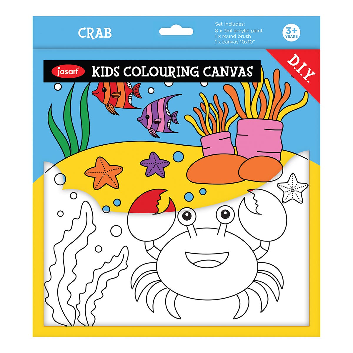 Jasart Kids Painting Canvas Set Crab