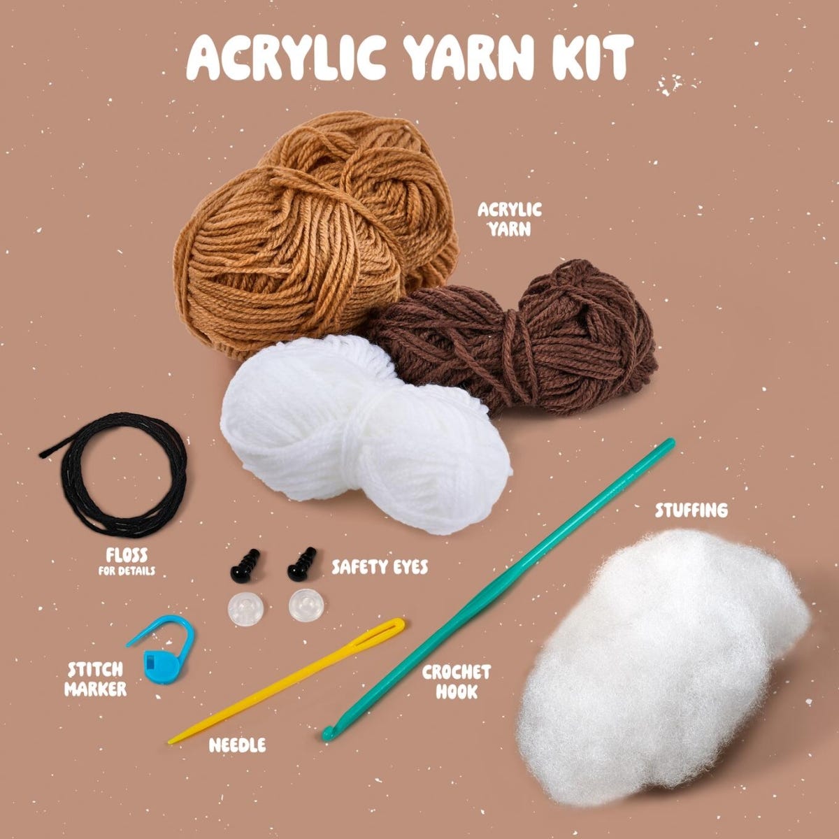 Plaid Bucilla Amigurumi Crochet Kit Marshy The Smore
