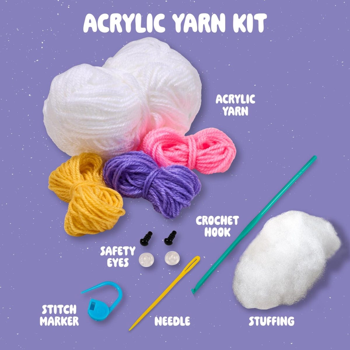 Plaid Bucilla Amigurumi Crochet Kit Luna The Unicorn
