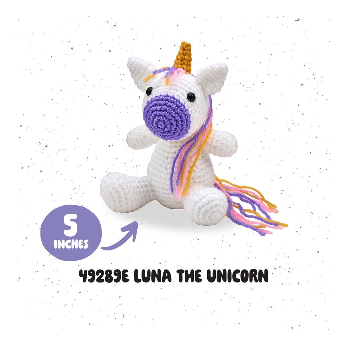 Plaid Bucilla Amigurumi Crochet Kit Luna The Unicorn