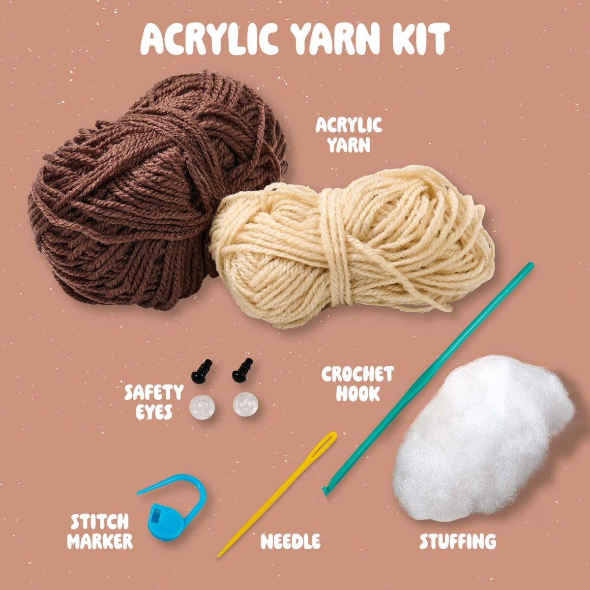 Plaid Bucilla Amigurumi Crochet Kit Maurice The Monkey