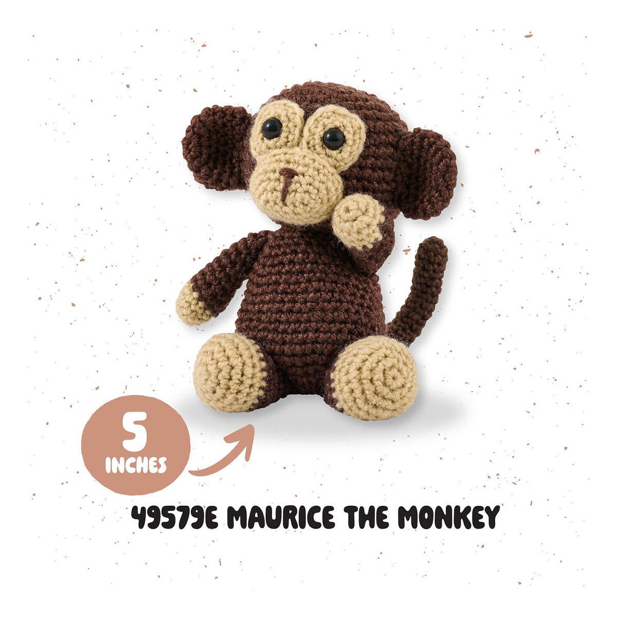Plaid Bucilla Amigurumi Crochet Kit Maurice The Monkey