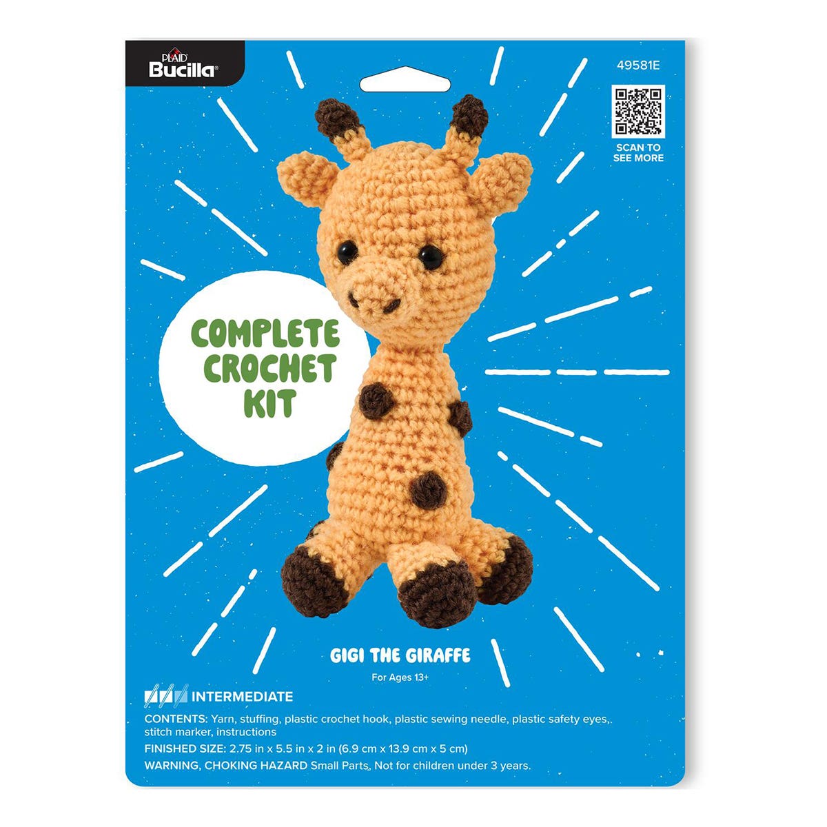 Plaid Bucilla Amigurumi Crochet Kit Gigi The Giraffe