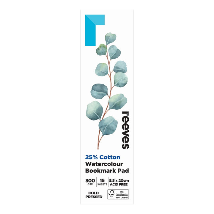 Reeves Watercolour Bookmark Pad 300gsm 15 Sheets