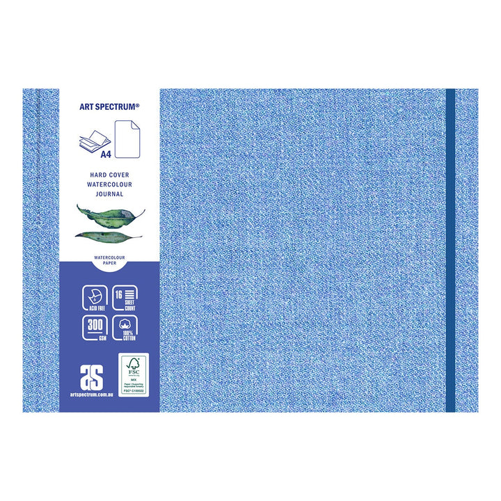 Art Spectrum Blue Linen Hard Cover Watercolour Journals