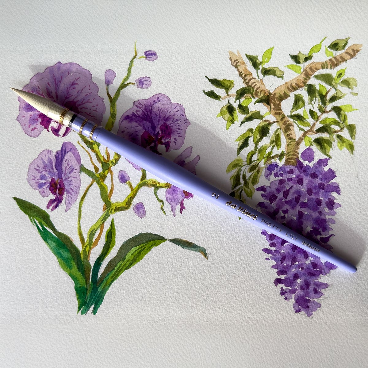 Da Vinci Pretty Lili 493 Synthetic Watercolour Brush #2