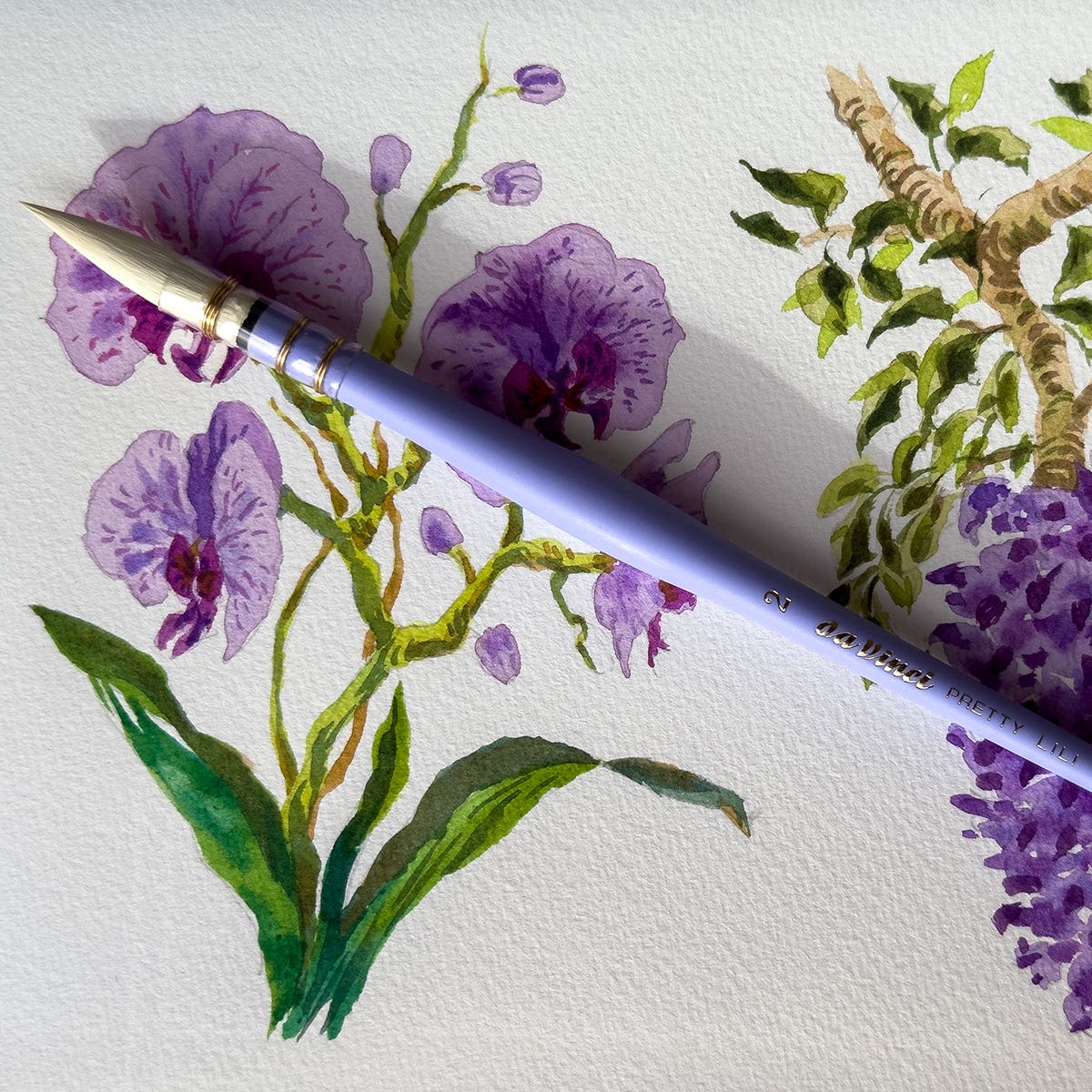 Da Vinci Pretty Lili 493 Synthetic Watercolour Brush #2
