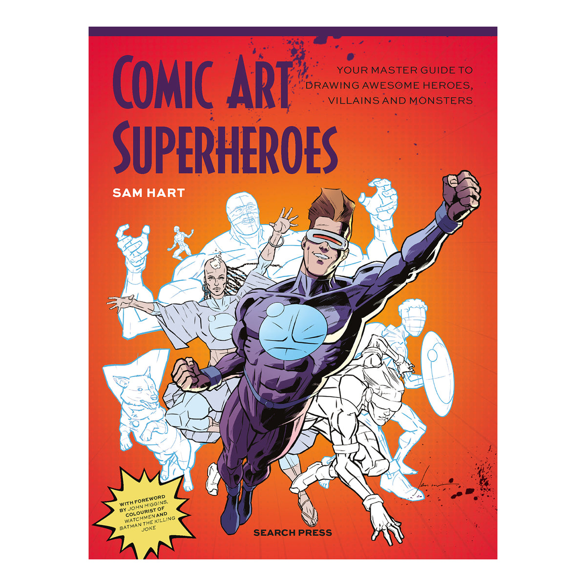 Comic Art Superheroes Book