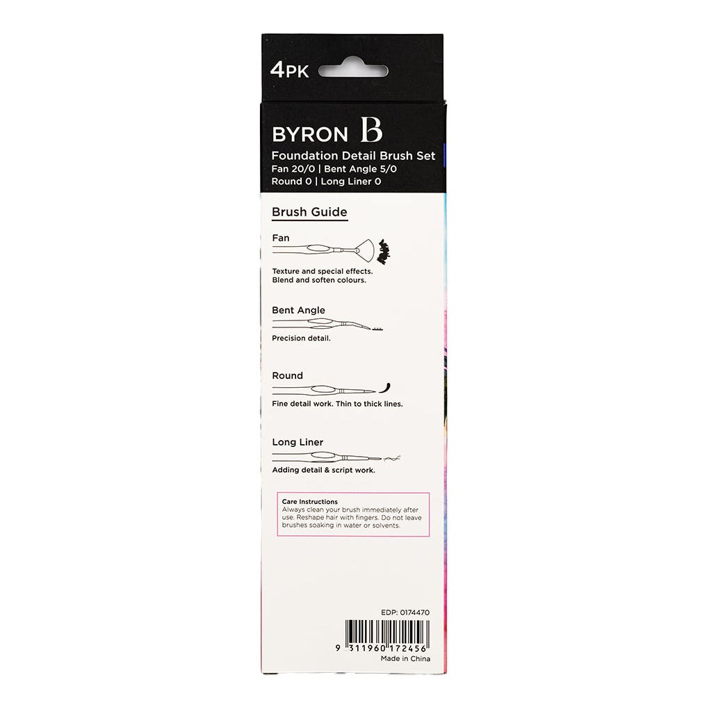 Byron Detail Precision Brush Set 4