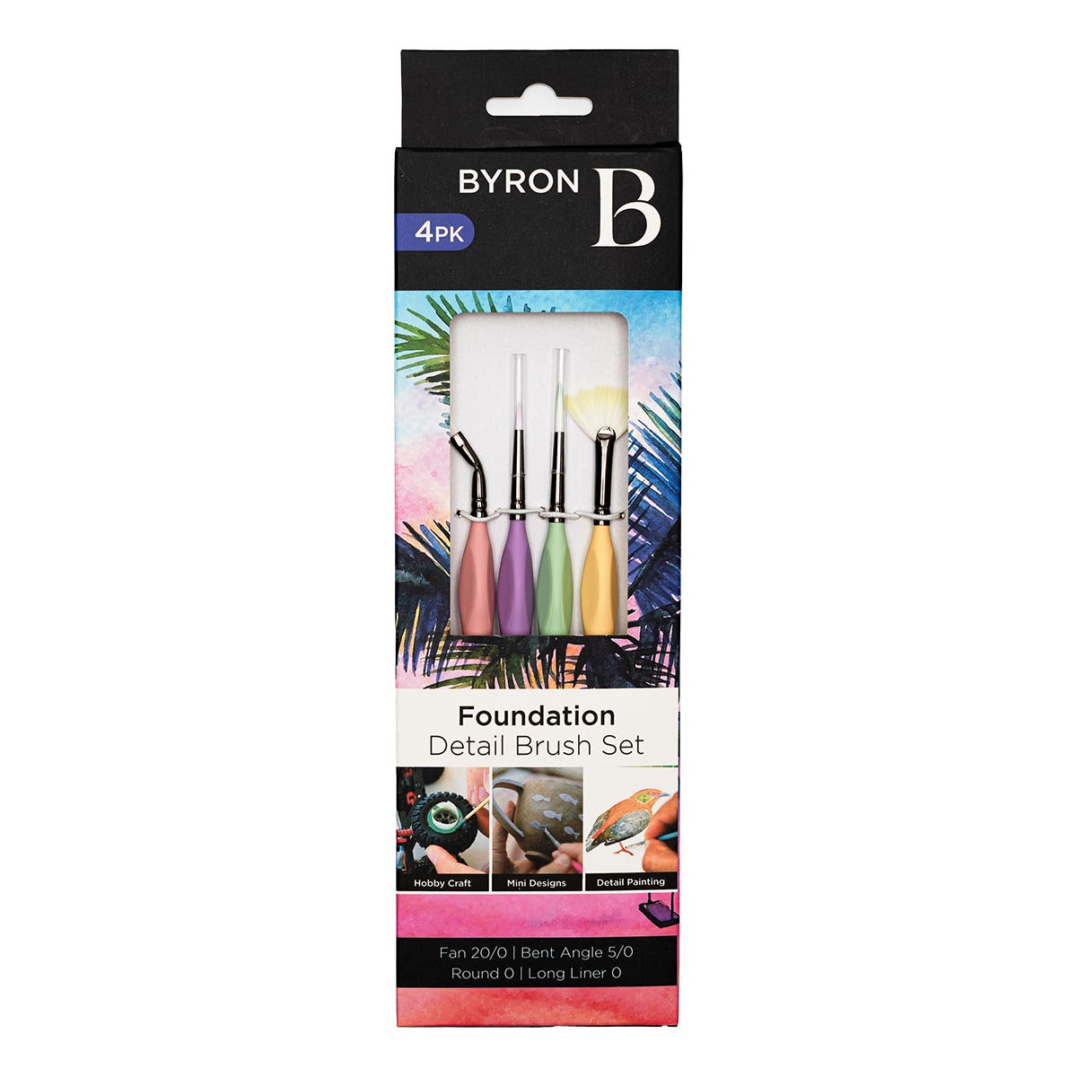 Byron Detail Foundation Brush Set 4