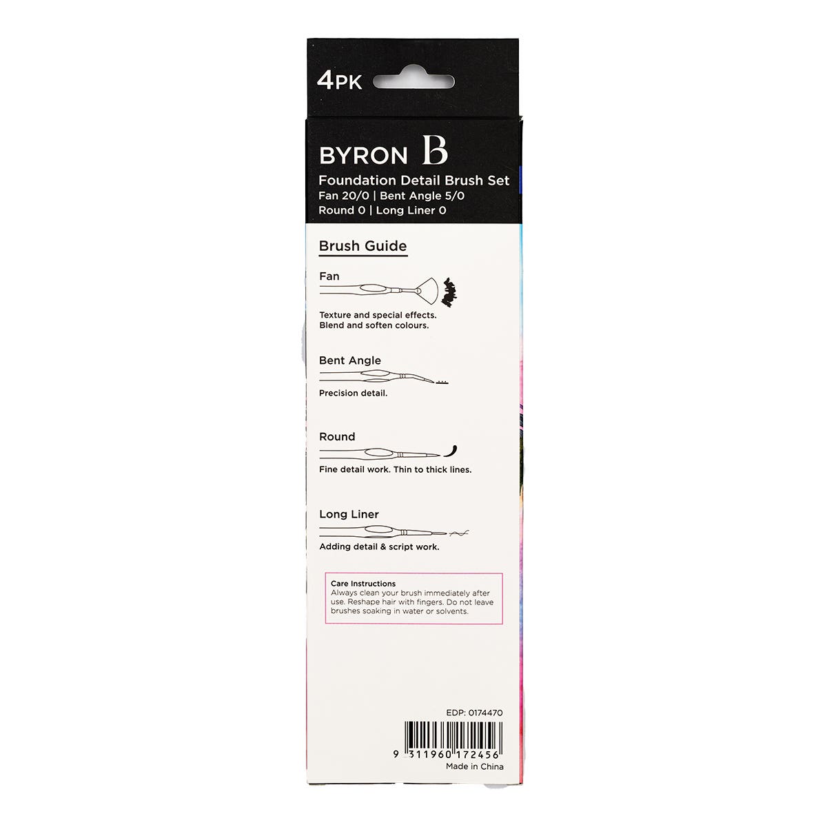 Byron Detail Foundation Brush Set 4