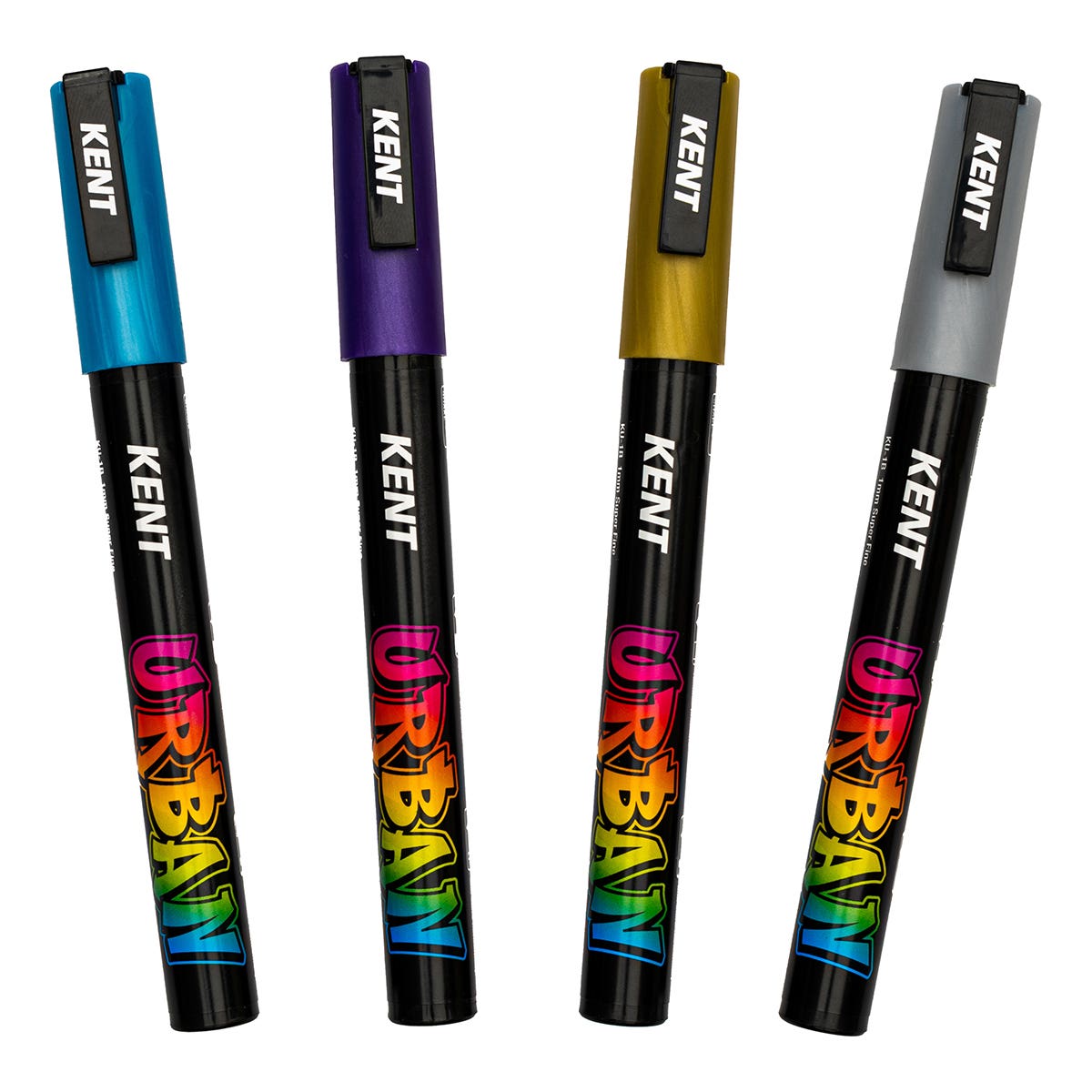 Kent Urban Paint Marker 1mm Nib Metallic Set