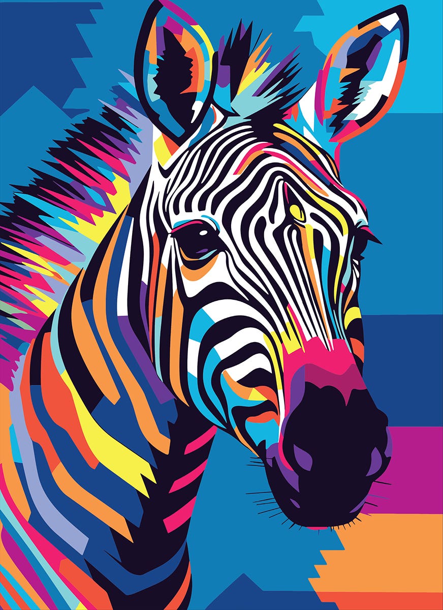 Reeves Artist Acrylic Paint by Numbers Neon Safari