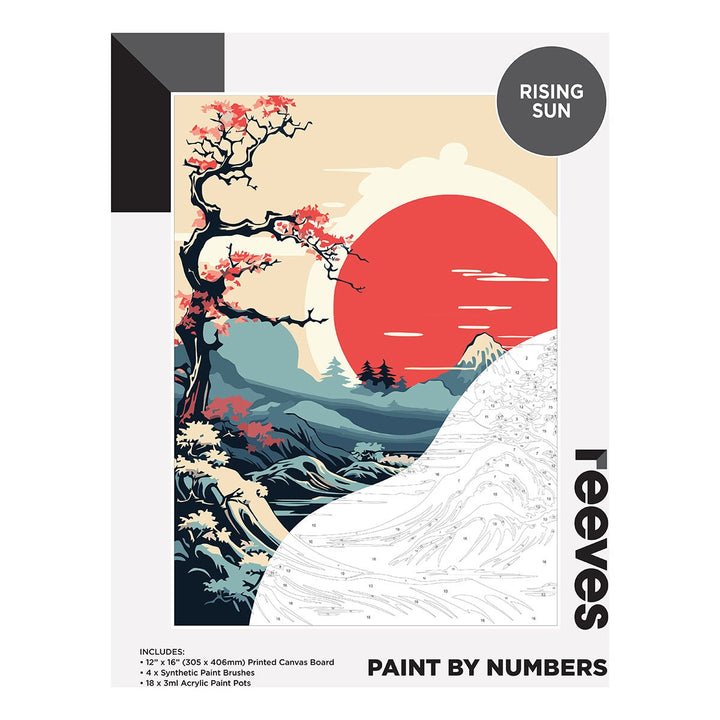 Reeves Artist Acrylic Paint by Numbers Rising Sun