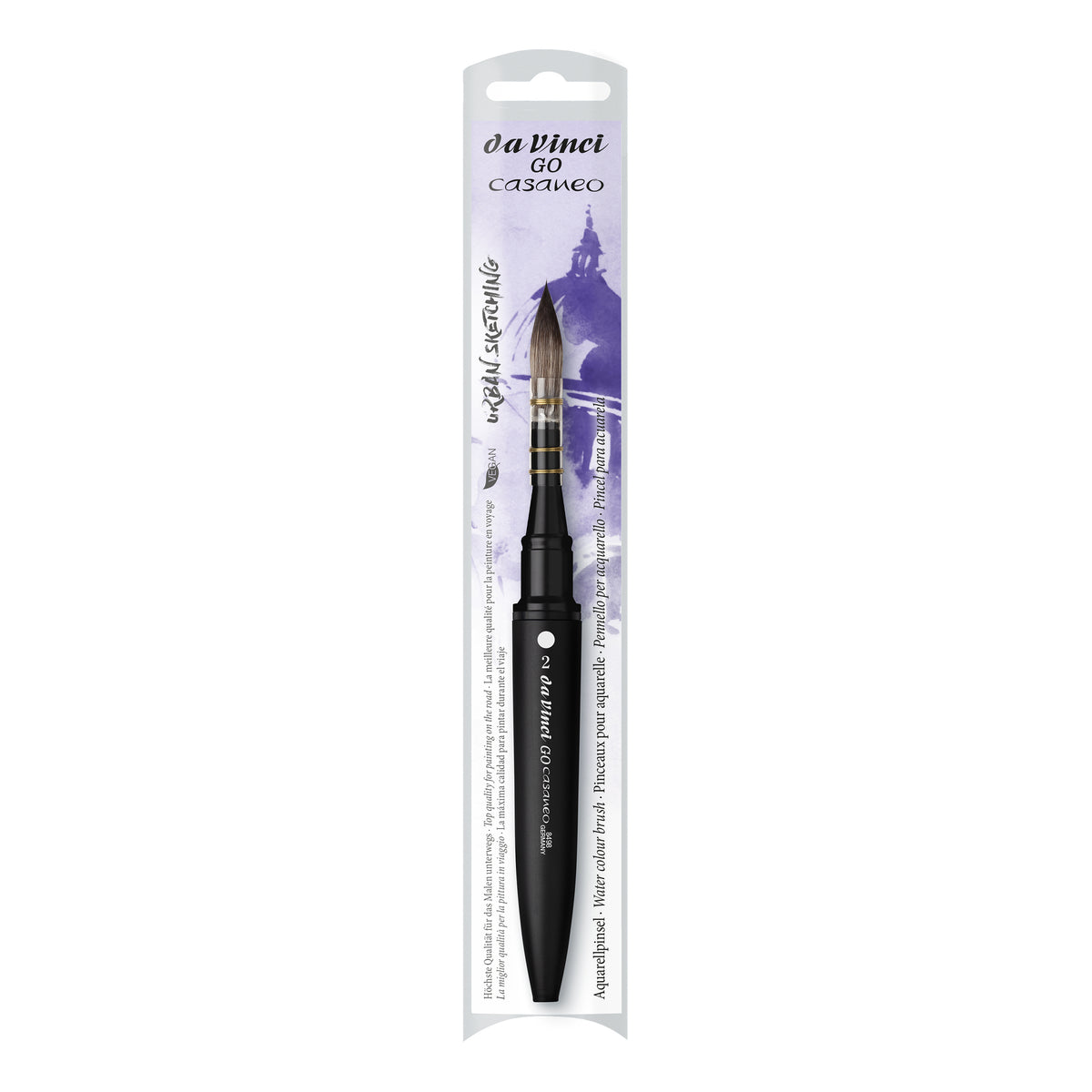 da Vinci Casaneo 8498 Travel Go Wash Brush #2