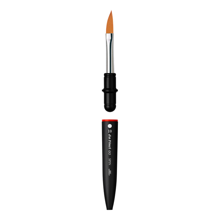 da Vinci Spin 8887 Travel Go Slanted Edge Brush #10