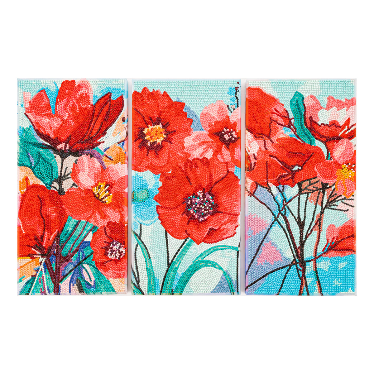 Diamond Dotz Triptych Three Panel Kit Poppy