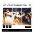 Diamond Dotz Triptych Three Panel Kit Sunlit Stallions