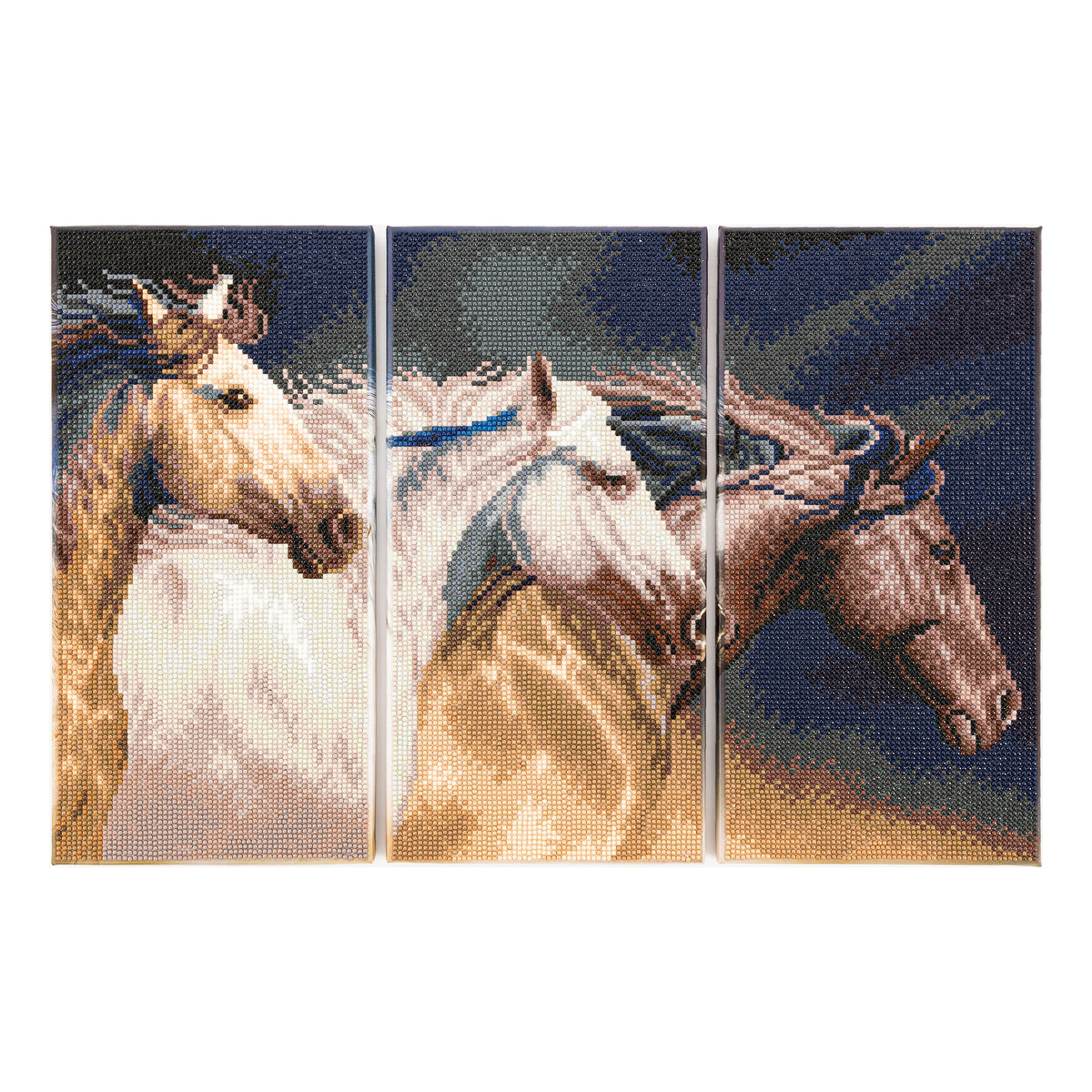 Diamond Dotz Triptych Three Panel Kit Sunlit Stallions