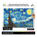 Diamond Dotz Triptych Three Panel Kit Van Gogh Starry Night