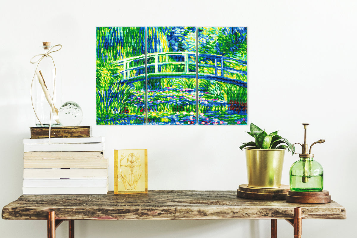Diamond Dotz Triptych Three Panel Kit Monet Water Lilies