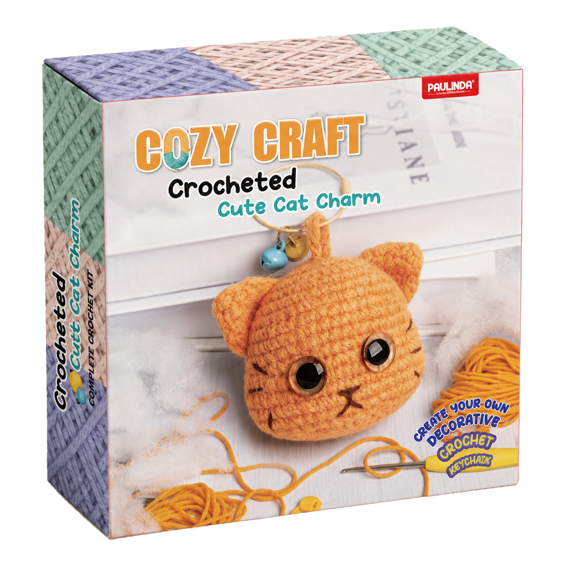 Cozy Craft Crochet Kit Cute Cat Charm