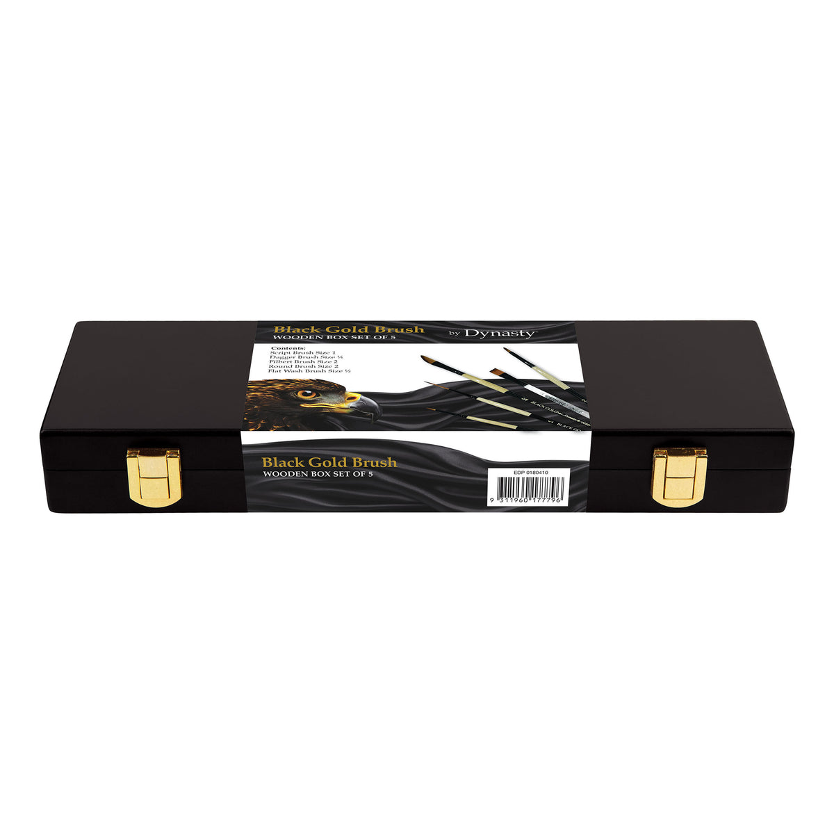Dynasty Black Gold Brush Gift Box