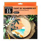 Byron Paint by Number Round Wood Board Kit - Beach