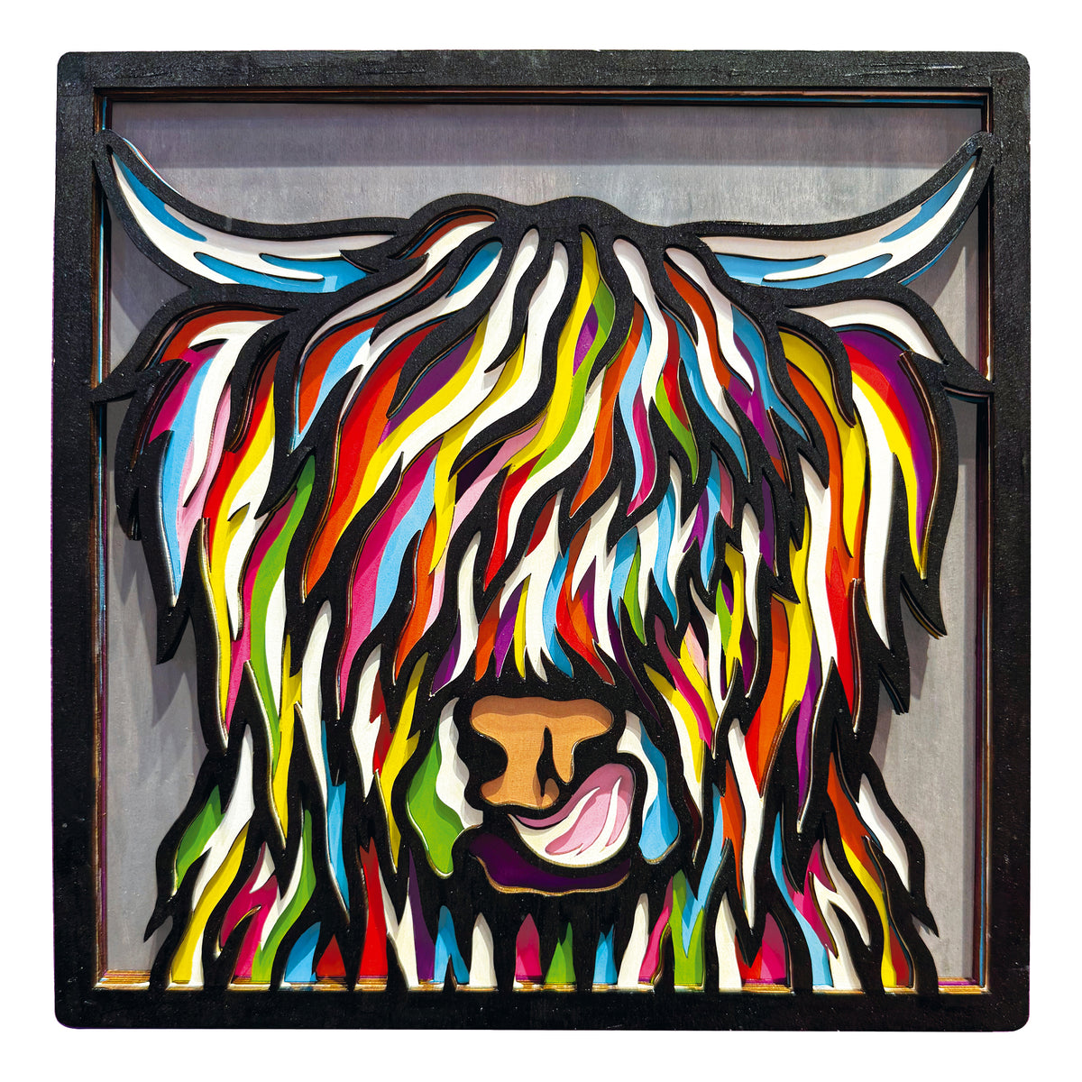 Splat Planet Wooden Art Kit Highland Cow