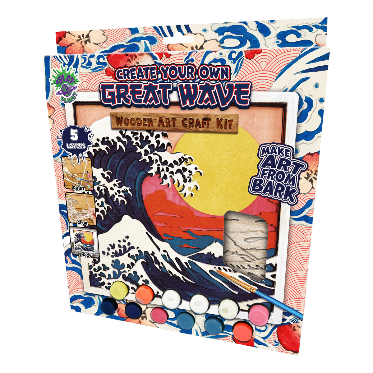 Splat Planet Wooden Art Kit Wave