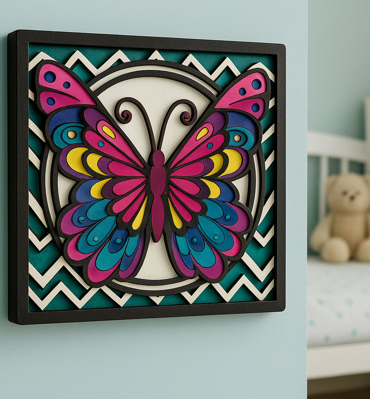 Splat Planet Wooden Art Kit Butterfly
