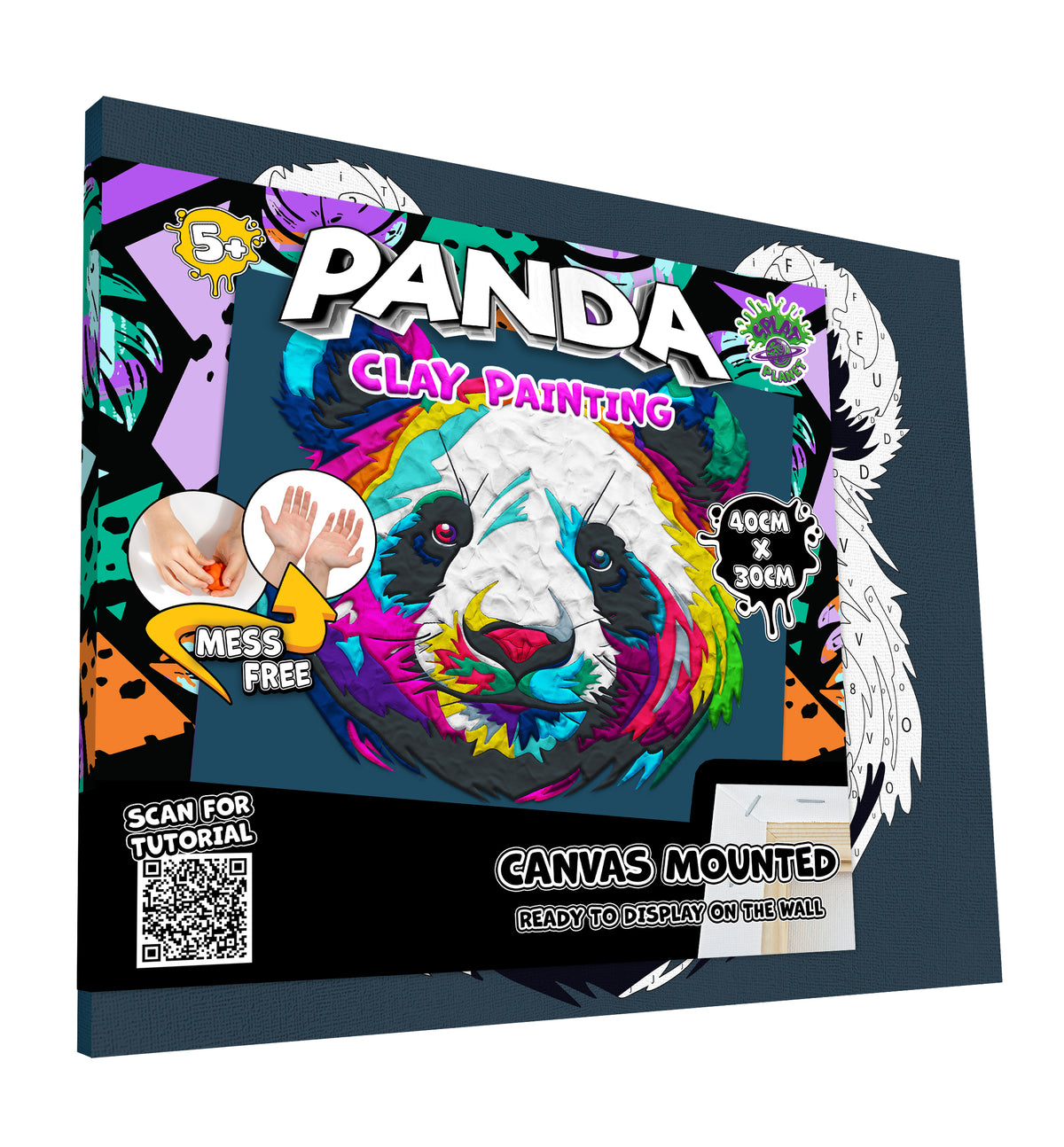 Splat Planet Adult Air Dry Clay Set Panda