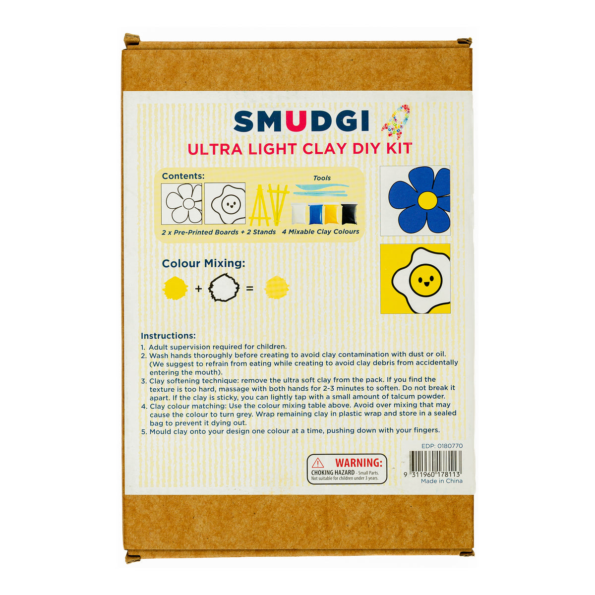 Smudgi Ultra Light Clay Set Flowers