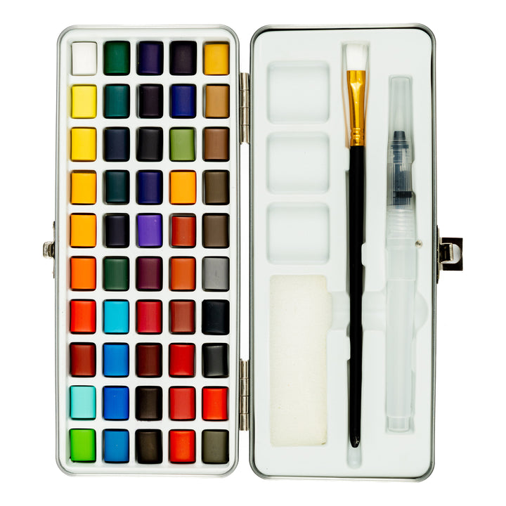 Byron Watercolour Half Pan Tin Set 55