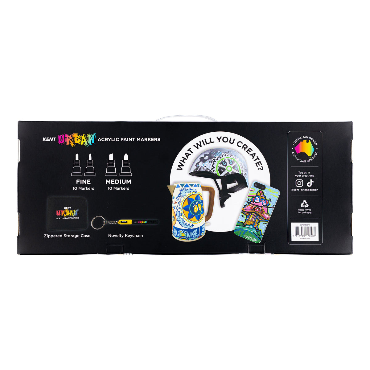 Kent Urban Marker Case Set 20 (With Bonus Keyring)