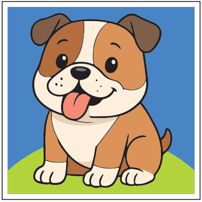 Smudgi Kids Painting Canvas Puppy