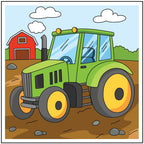 Smudgi Kids Painting Canvas Tractor