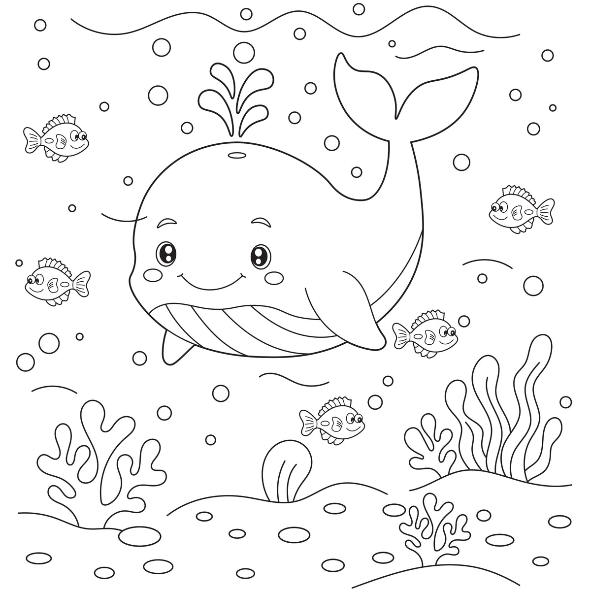 Jasart Kids Painting Canvas Whale