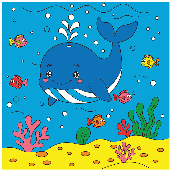 Jasart Kids Painting Canvas Whale