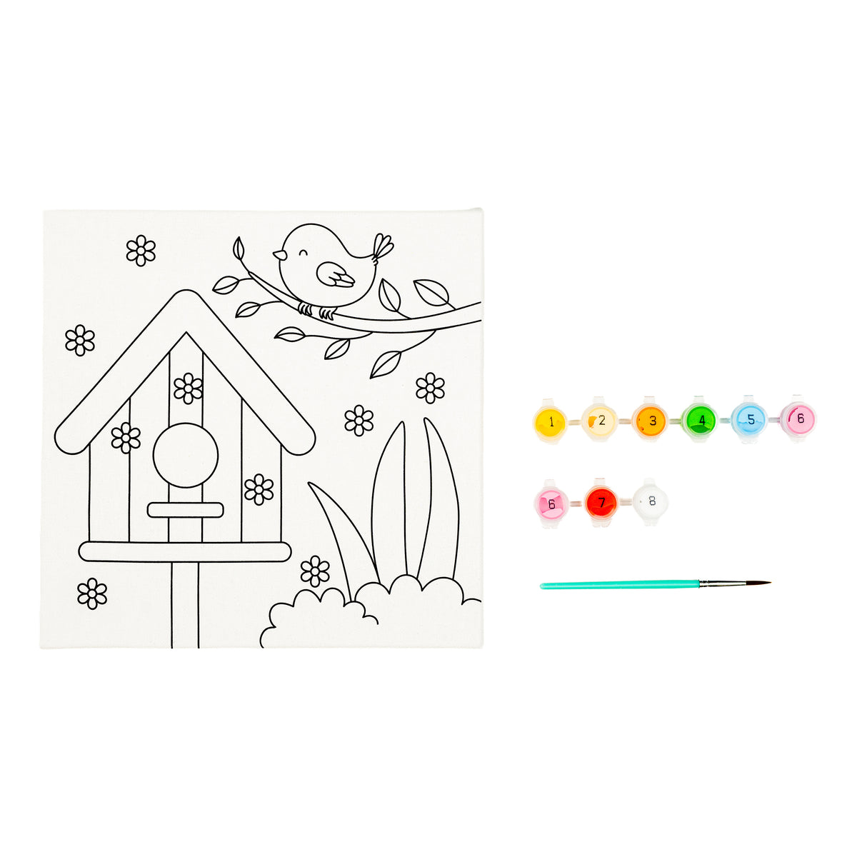 Jasart Kids Painting Canvas Bird House