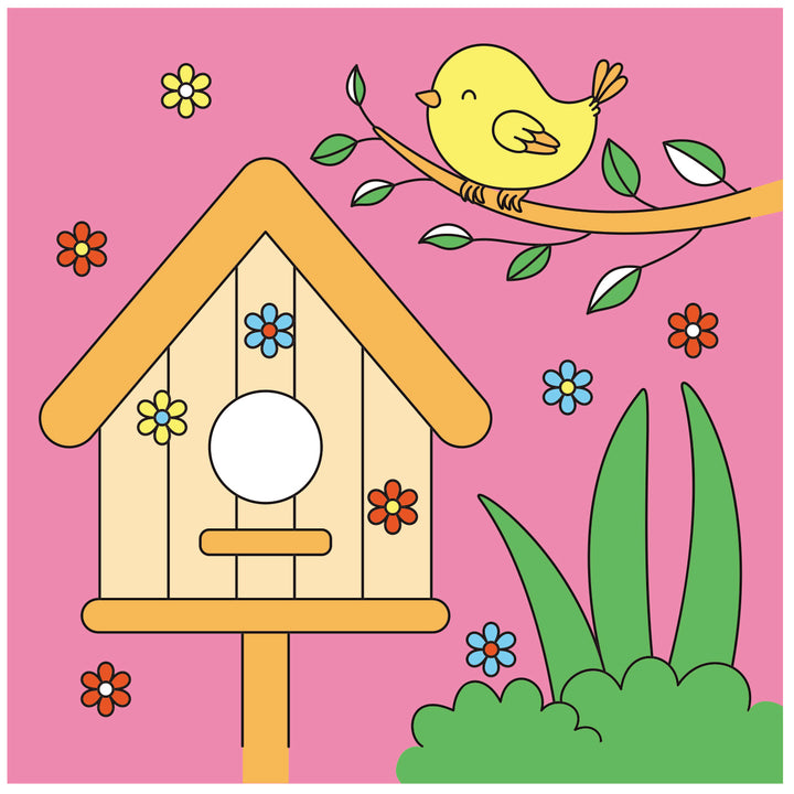 Jasart Kids Painting Canvas Bird House