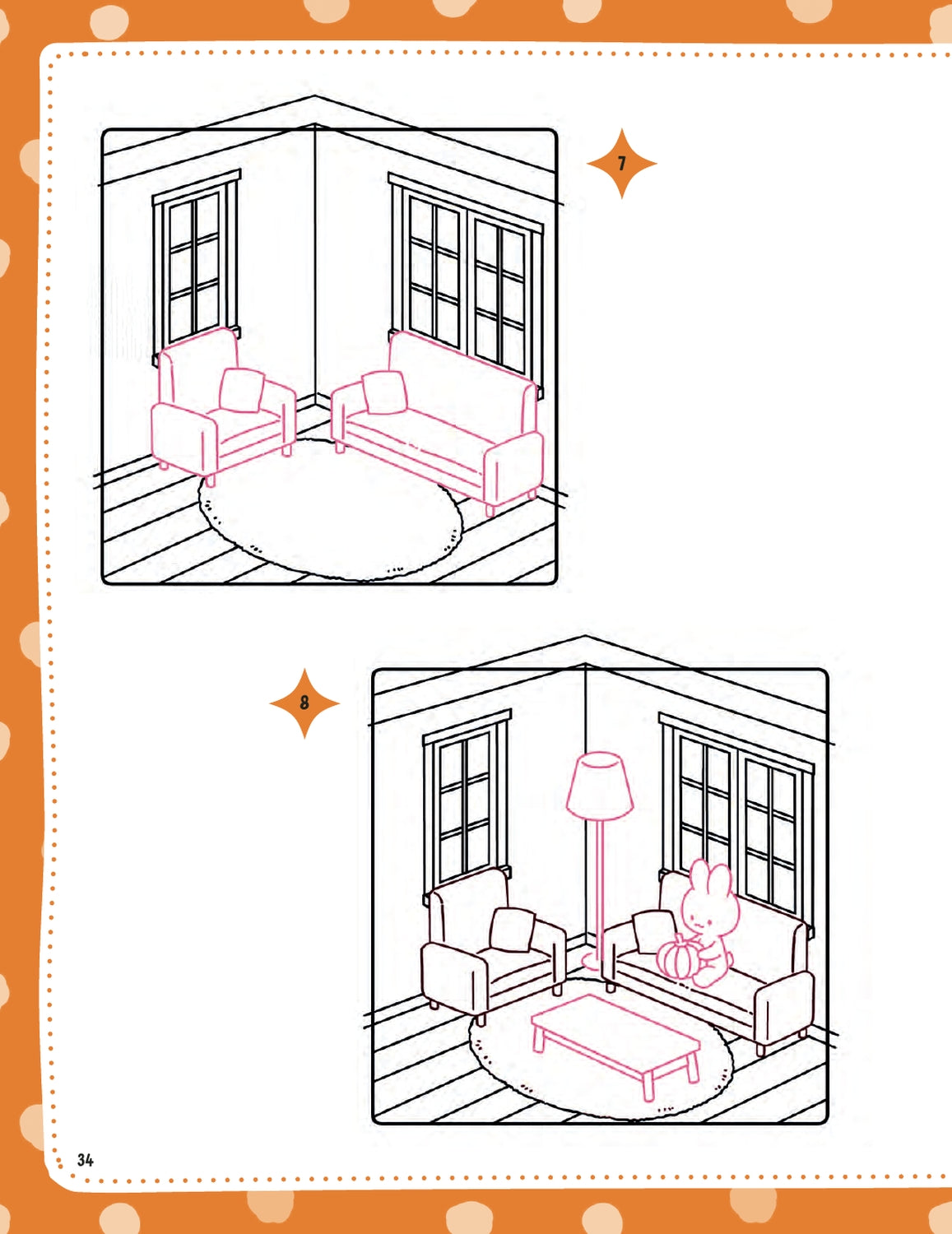 Draw Me Colour Me Cute And Cosy Home Book