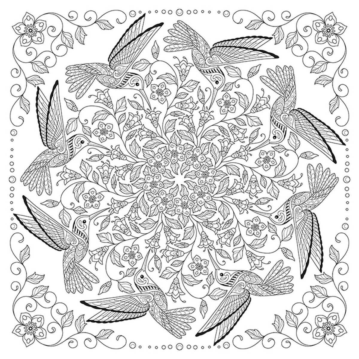 My Bird Mandala Colouring Book
