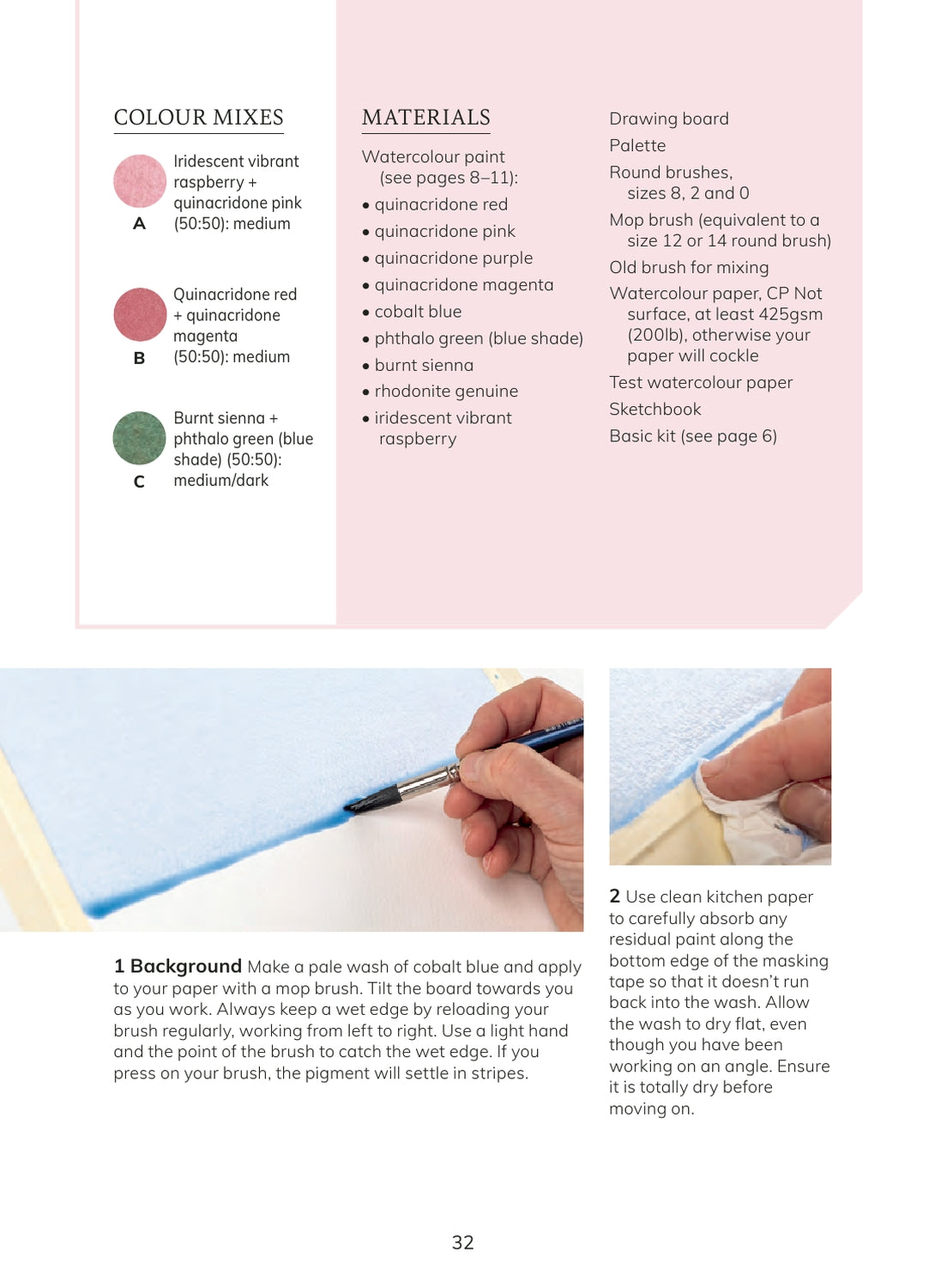 The Colour Mixing Guide Watercolour Botanicals Book
