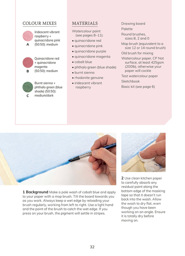The Colour Mixing Guide Watercolour Botanicals Book