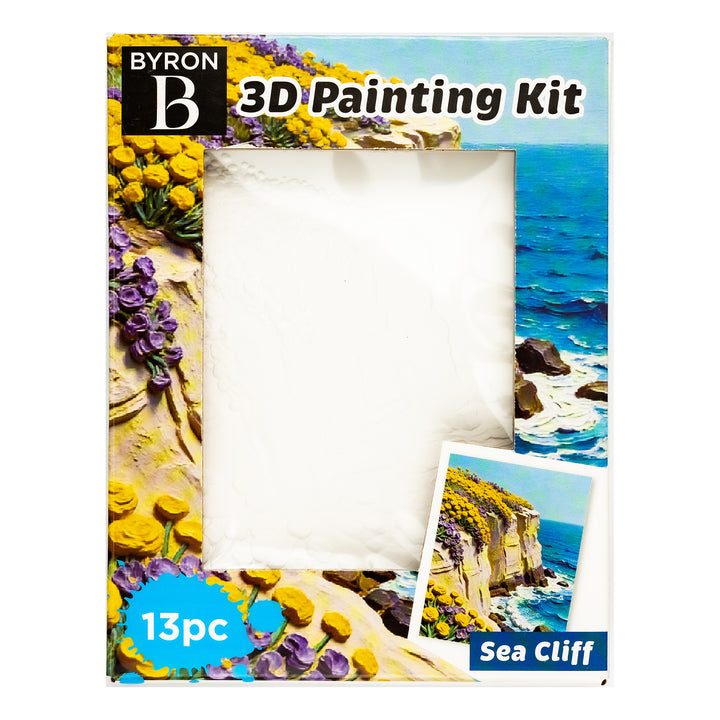 Byron 3D Relief Painting Set Sea Cliff